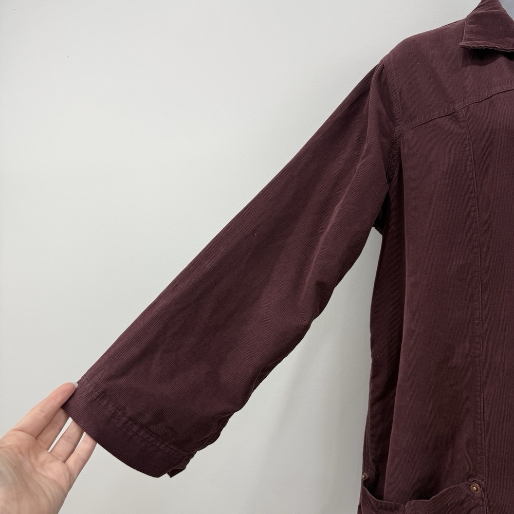 We The Free Margarita Cord Jumpsuit S Wine Oversized Country Indie Boho Grunge - Picture 13 of 16